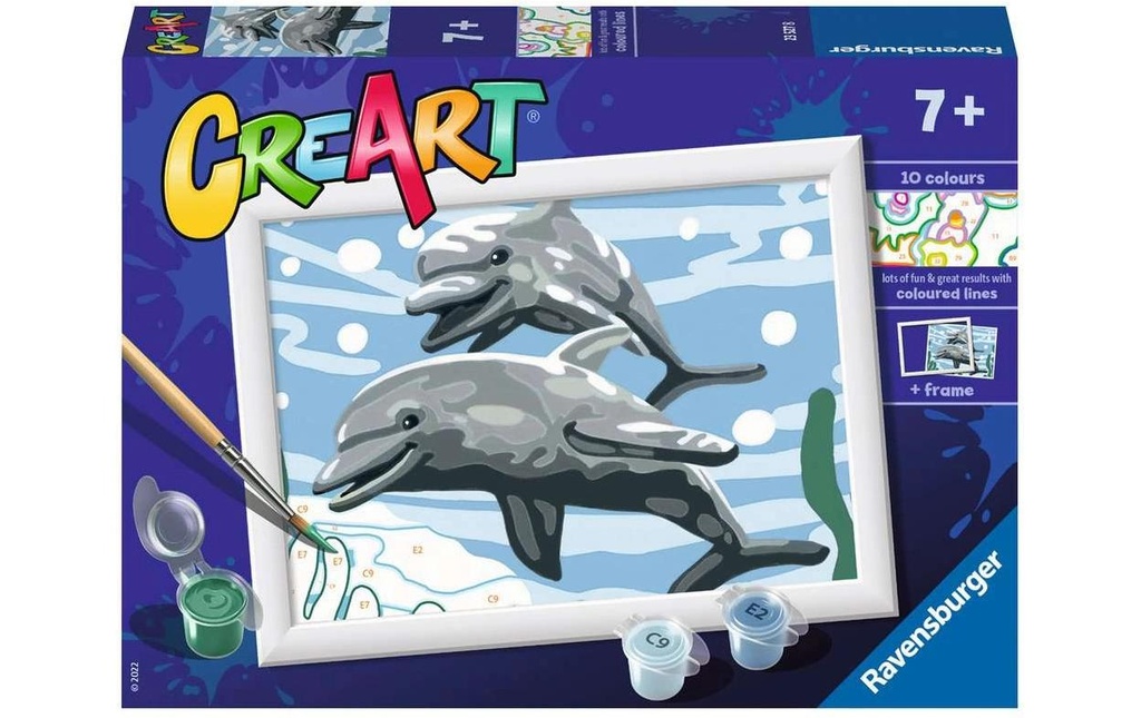 RAVENSBURGER CreArt Série E Dauphins sympat