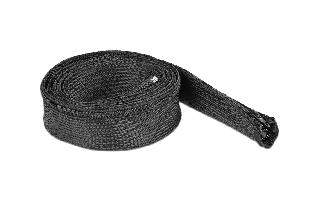 Delock Gaine de câble 2 m x 50 mm, avec fermeture éclair Noir