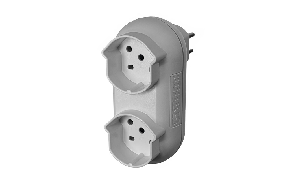 STEFFEN Connecteur multiple Strong 2x T15, Blanc