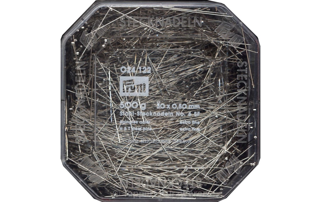 Prym Épingle Ø 0.5 mm x 3 cm, 500 g, acier