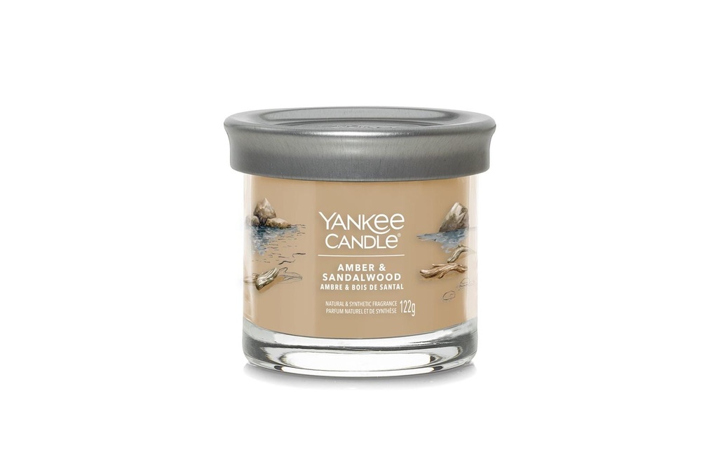 Yankee Candle Signature Bougie parfumée Amber & Sandalwood Signature Small Tumbler