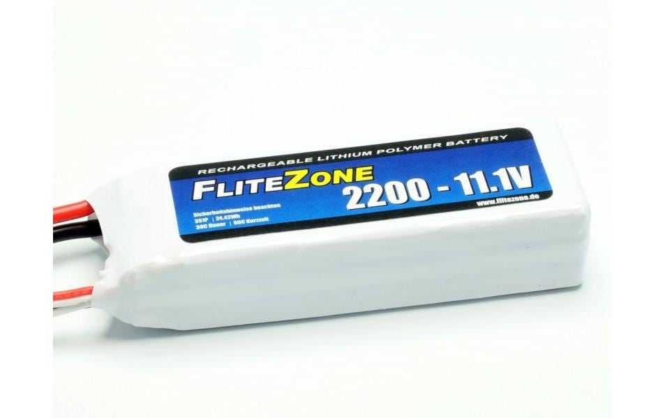 FliteZone Batterie RC LiPo 2200 mAh 11.1 V 30C XT60