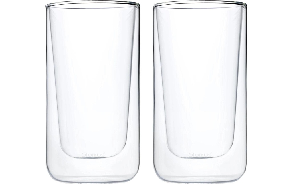 Blomus Verre à latte macchiato Nero 320 ml, 2 Pièce/s, Transparent