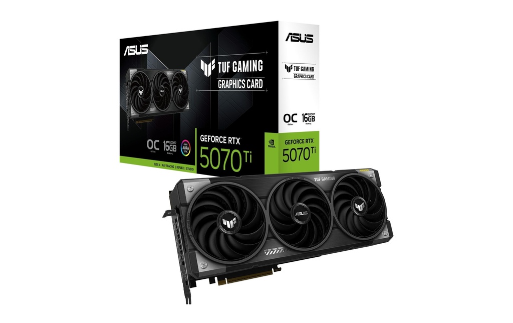 ASUS Carte graphique TUF Gaming GeForce RTX 5070 Ti 16 GB édition OC