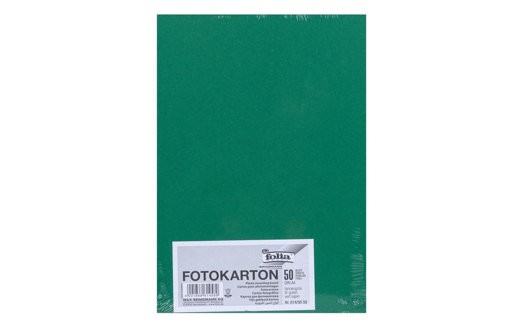 Folia Papier cartonné A4, 300 g/m², 50 feuilles, vert sapin