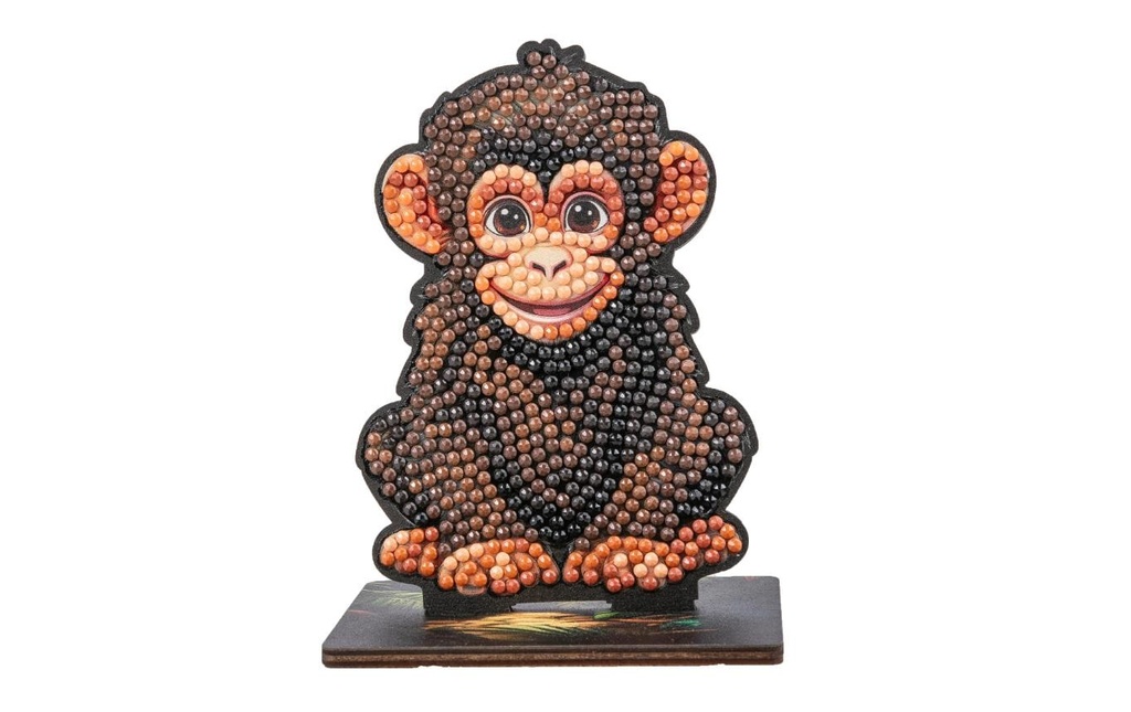 CRAFT Buddy Kits de bricolage Chimp Crystal Art Wildlife Buddies