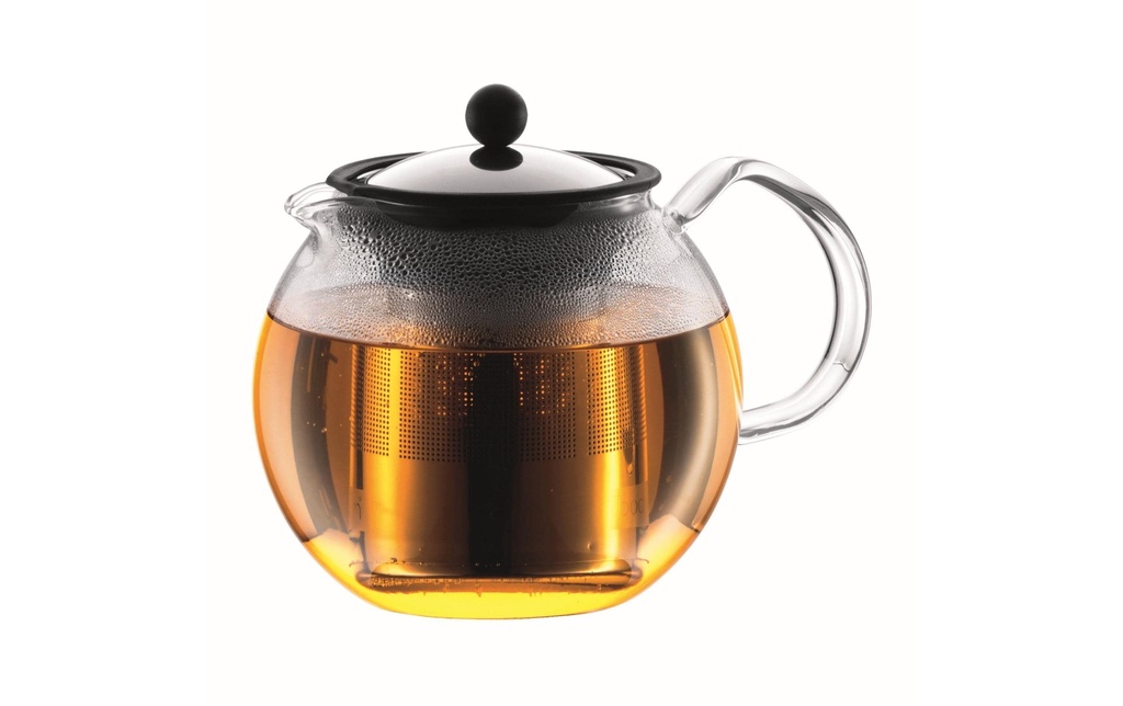 Bodum Théière Assam  1 l, Noir brillant