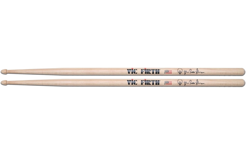 Vic Firth Baguettes de batterie SAT2 Ahmir Questlove Thompson Naturel – 1 Paire/s