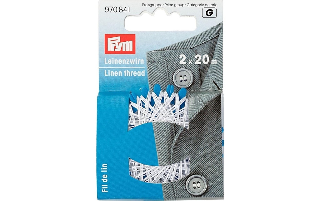 Prym Ficelle de lin 20 m, blanc