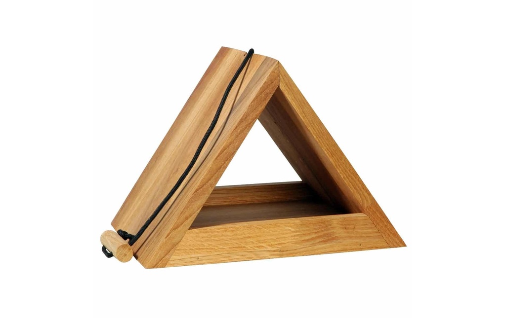 dobar green label Distributeur de nourriture Triangle, 26.5 x 19 x 19 cm, bois