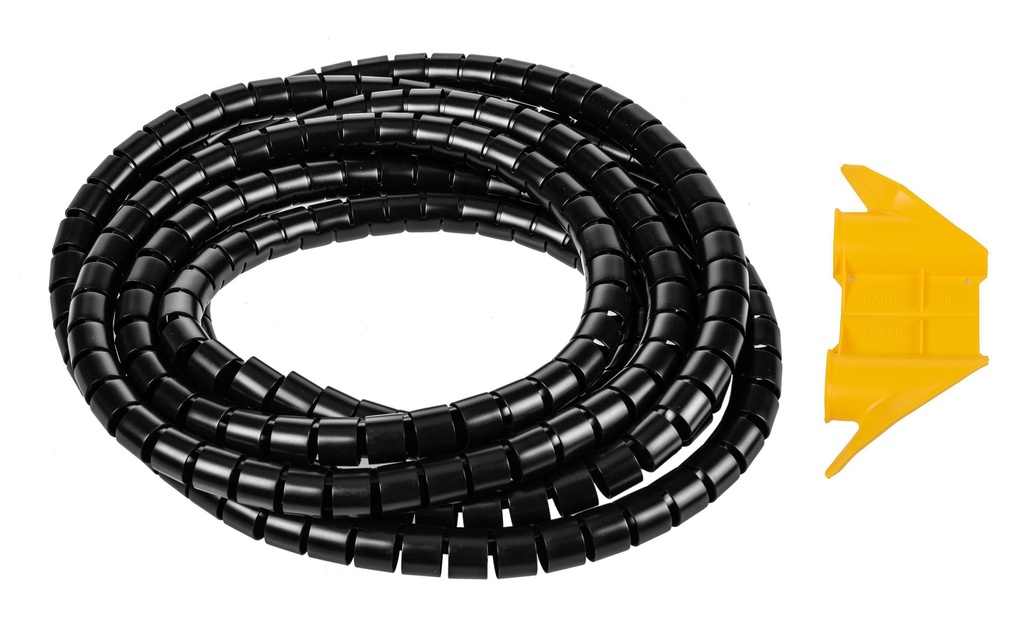 Plica Tuyau en spirale 5 m x 25 mm Noir