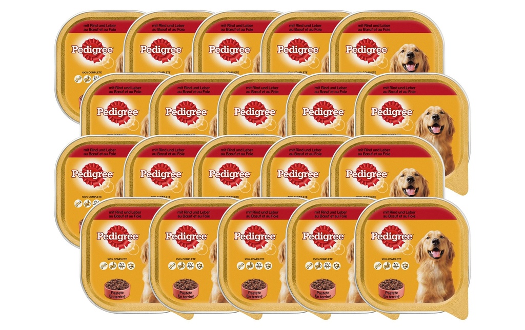 Pedigree Alimentation humide Adult avec viande de boeuf, 20 x 300 g