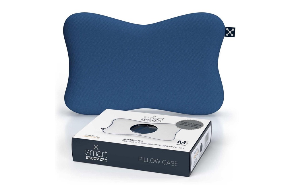 Smartsleep Taie d’oreiller Recovery M 50 x 32 x 11.5 cm, Bleu foncé