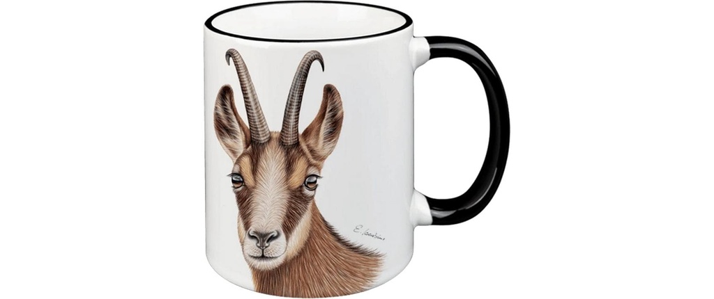 creanorm Tasse chamois 330 ml, 1 Pièce/s, Noir/Blanc