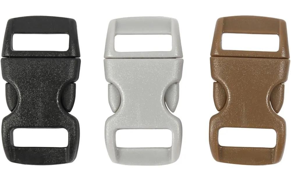 Creativ Company Fermeture à clic 29 mm x 15 mm, taille des trous 3 x11 mm, 100 pièces