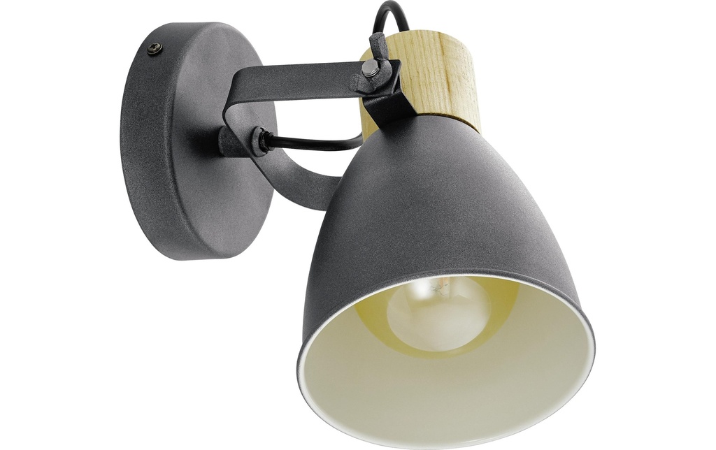 EGLO Leuchten Spot encastré COSWARTH anthracite-bois excl. E27 1x25W