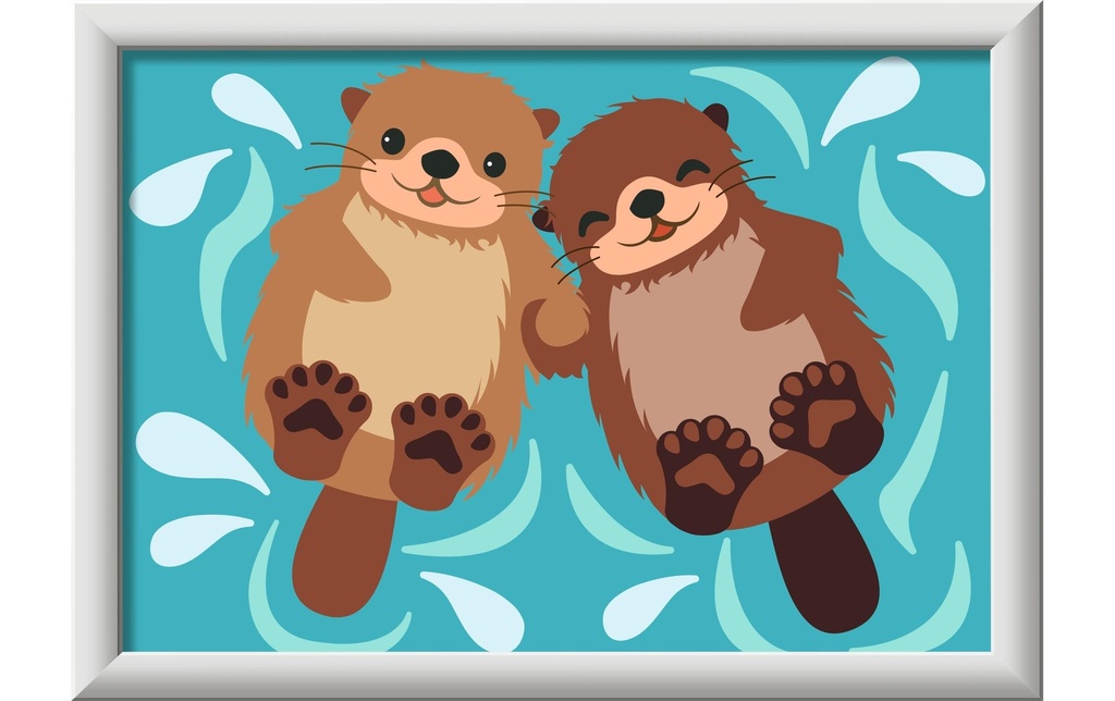 Ravensburger Peinture par numéros CreArt Loutre tendance
