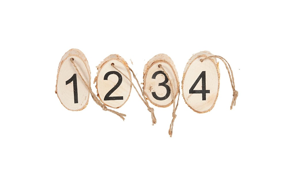 Creativ Company Couronne de l’Avent Chiffres 4 pièces