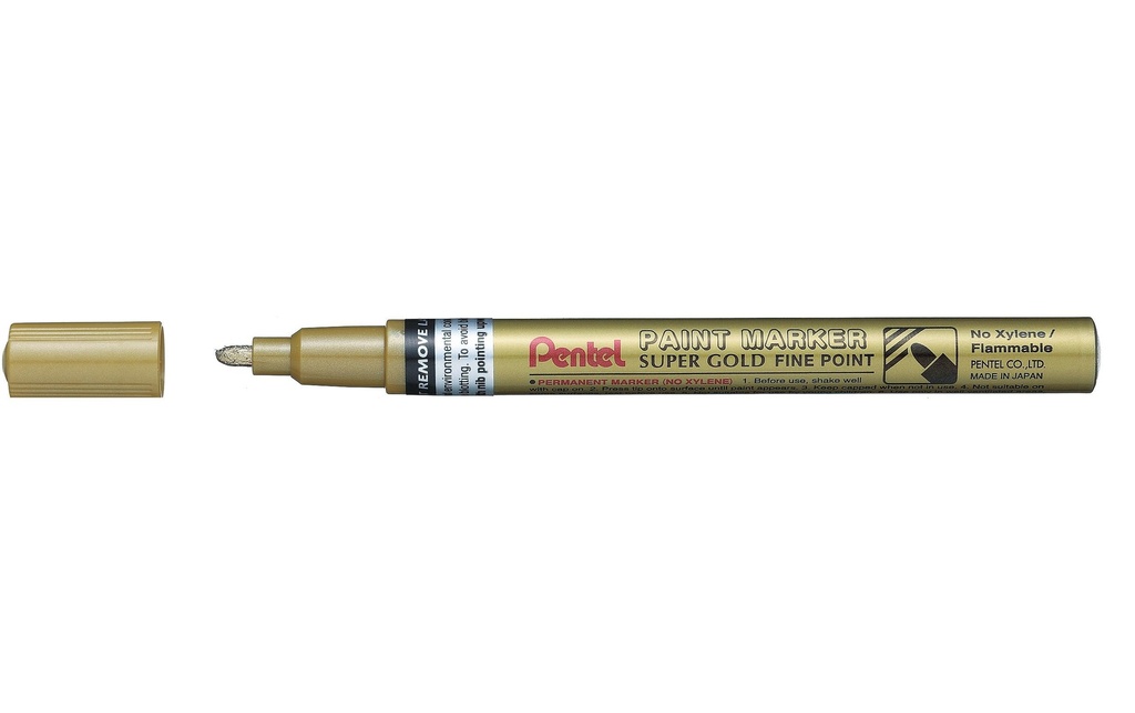 pentel Marqueur indélébile Paint 1.5 mm, or métallique