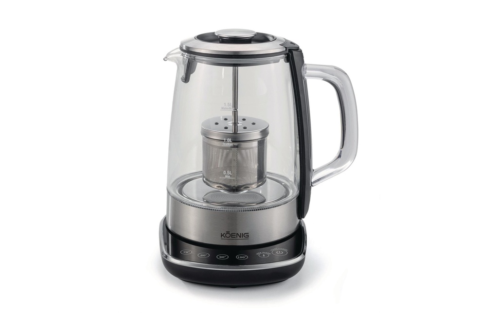 Koenig Bouilloire B02118 1.5 l, Argenté