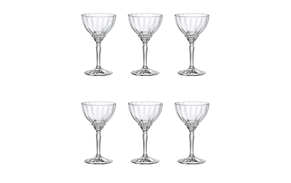 Bormioli Rocco Verre à Champagne Florian 240 ml, 6 Pièce/s, Transparent