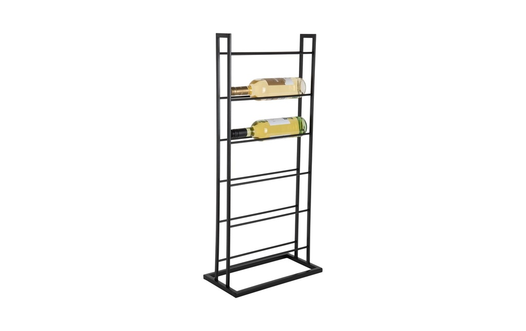 present time Range-bouteilles de vin Single Floor 84.5 x 20 cm, noir