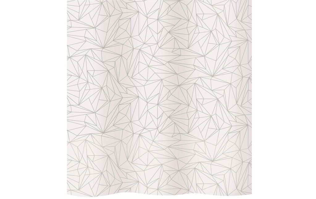 diaqua® Rideau de douche Prisma 180 x 200 cm, Blanc