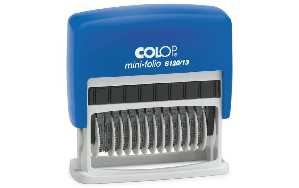 Colop Tampon S120/13, 13 bandes de chiffres, noir