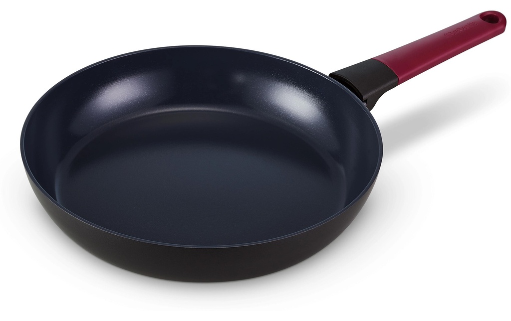 Brabantia Poêle à frire Tasty+ 28 cm, Noir/ Aubergine Red