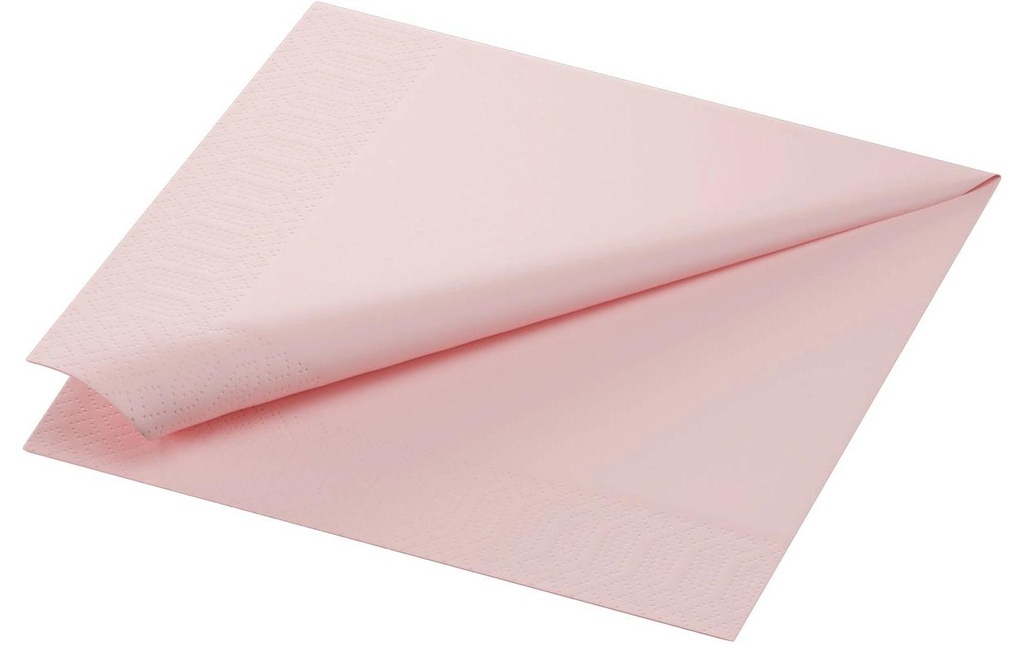 Duni Serviettes en papier 174174 40 cm x 40 cm, 250 Pièce/s, Rose pâle