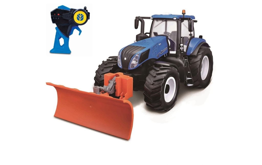 Maisto Tracteur Tracteur RC New Holland avec chasse-neige