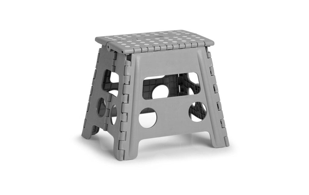 Zeller Present Tabouret pliant 37 x 30 x 32 cm, Gris