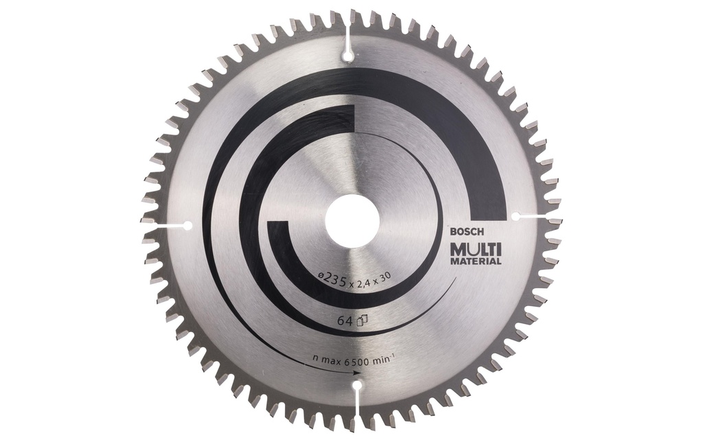 Bosch Professional Lame de scie circulaire Multi Material, 235 x 30 x 2.4 mm, Z 64