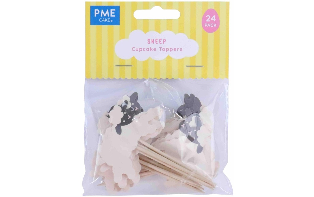 PME Cupcake topper mouton 24 pièces