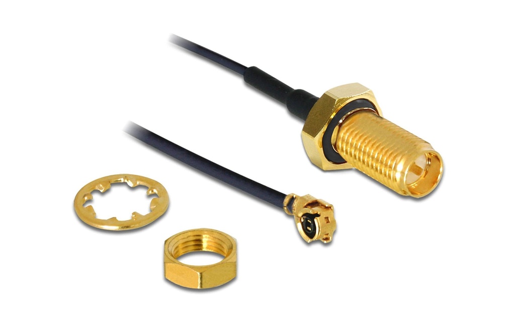Delock Câbles d’antenne RP-SMA à MHF I, 0.2 m