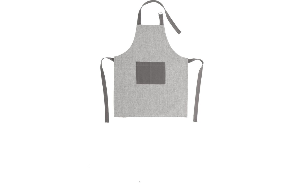 Tiseco Tablier de cuisine 52 x 63 cm, gris