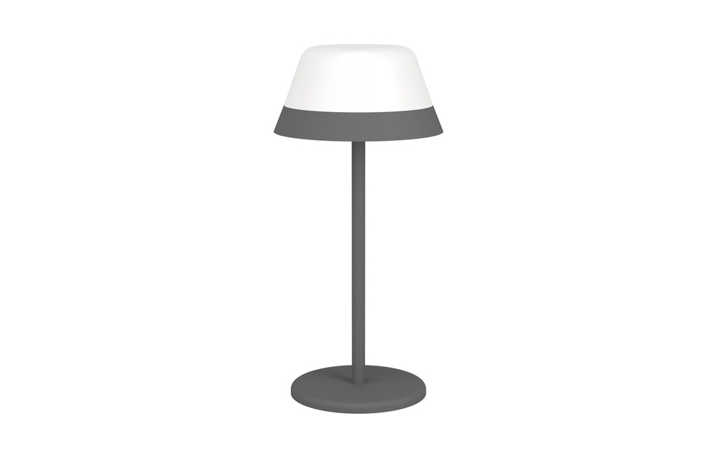EGLO Leuchten Lampe de table à accu MEGGIANO 1.5W, 32 cm, gris