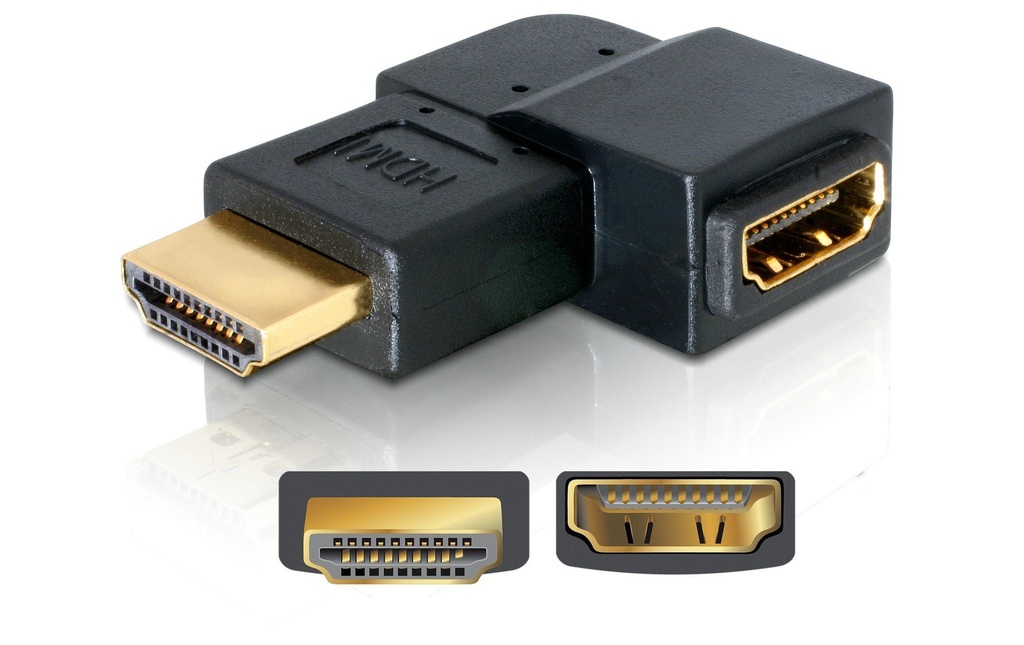 Delock Adaptateur 90° à gauche HDMI - HDMI