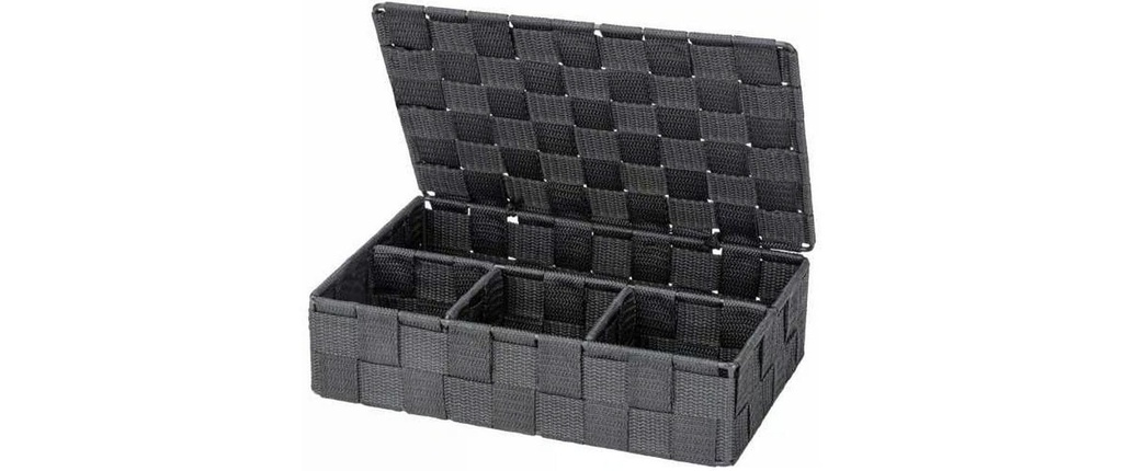 Wenko Supports pour ustensiles de salle de bains Adria Gris foncé