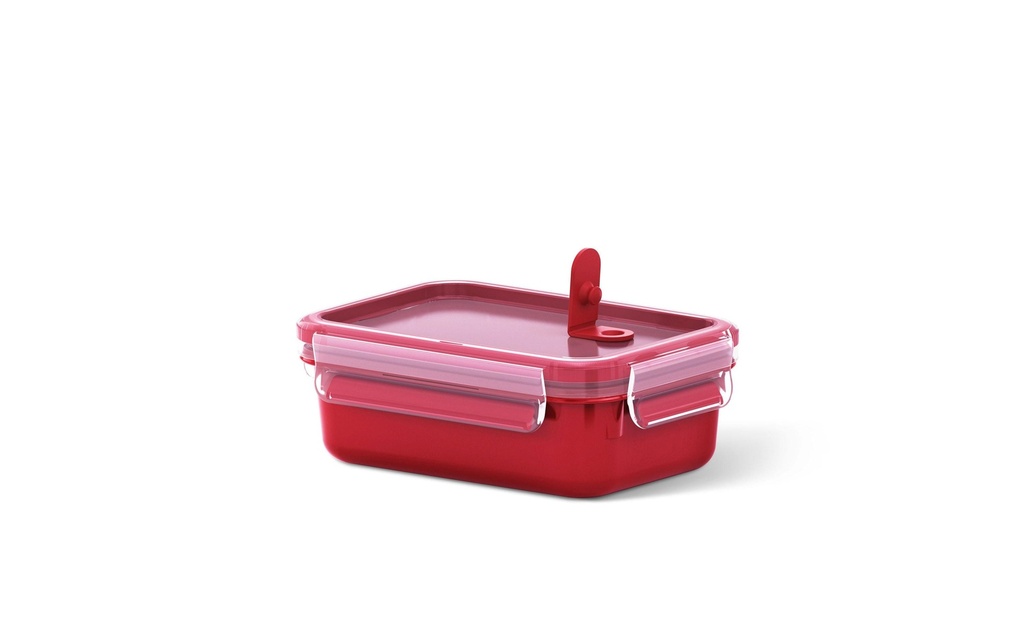 Emsa Contenant pour micro-onde Clip & Micro 0.55 l, Rouge
