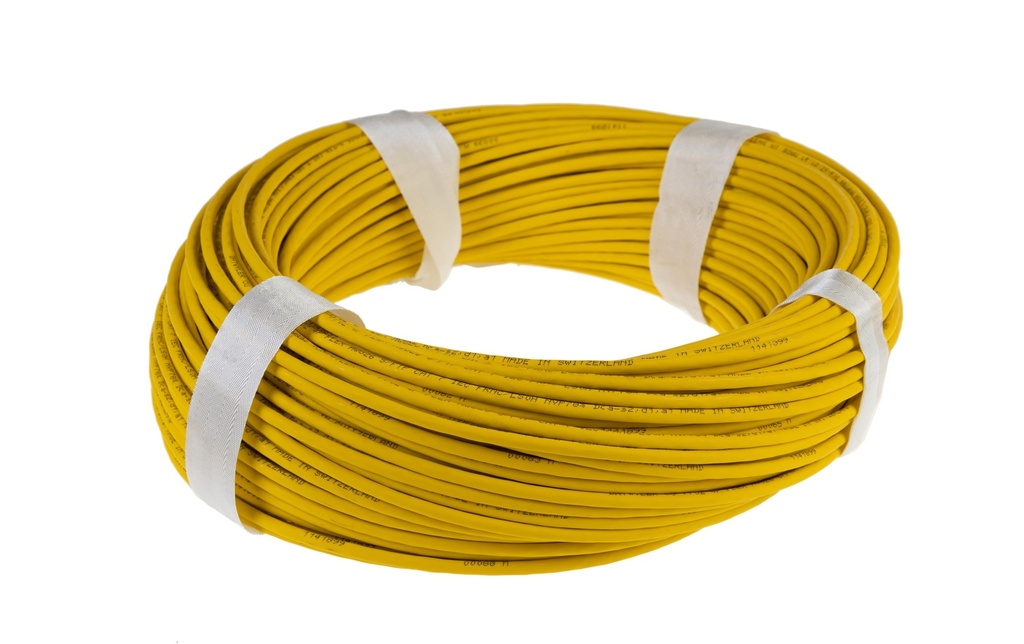 Dätwyler IT Infra Câble de renvoi CU 7702 4P Flex Cat 7, S/FTP, 100 m, Jaune