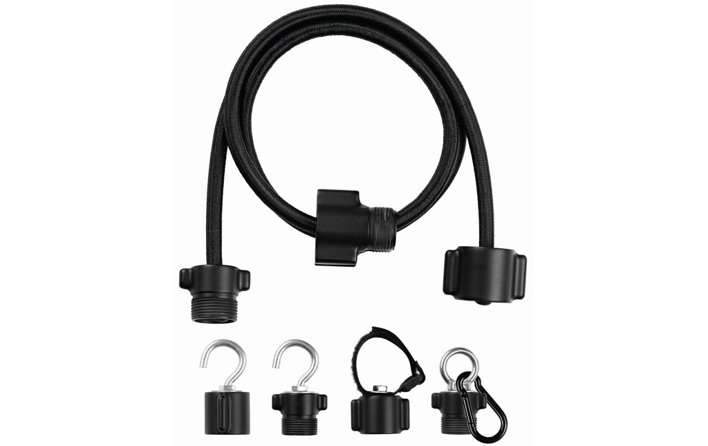 Modulfix Kits de tendeur en caoutchouc Modulfix, 100 cm, noir