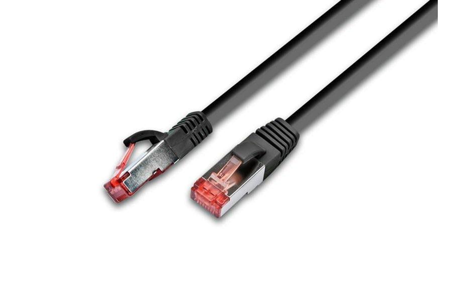 Wirewin Câble patch RJ-45 - RJ-45, Cat 6A, S/FTP, 1 m, Noir
