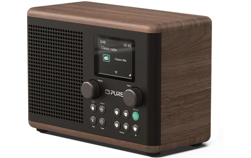 Pure Radio DAB+ Classic H4 Noir/Noix