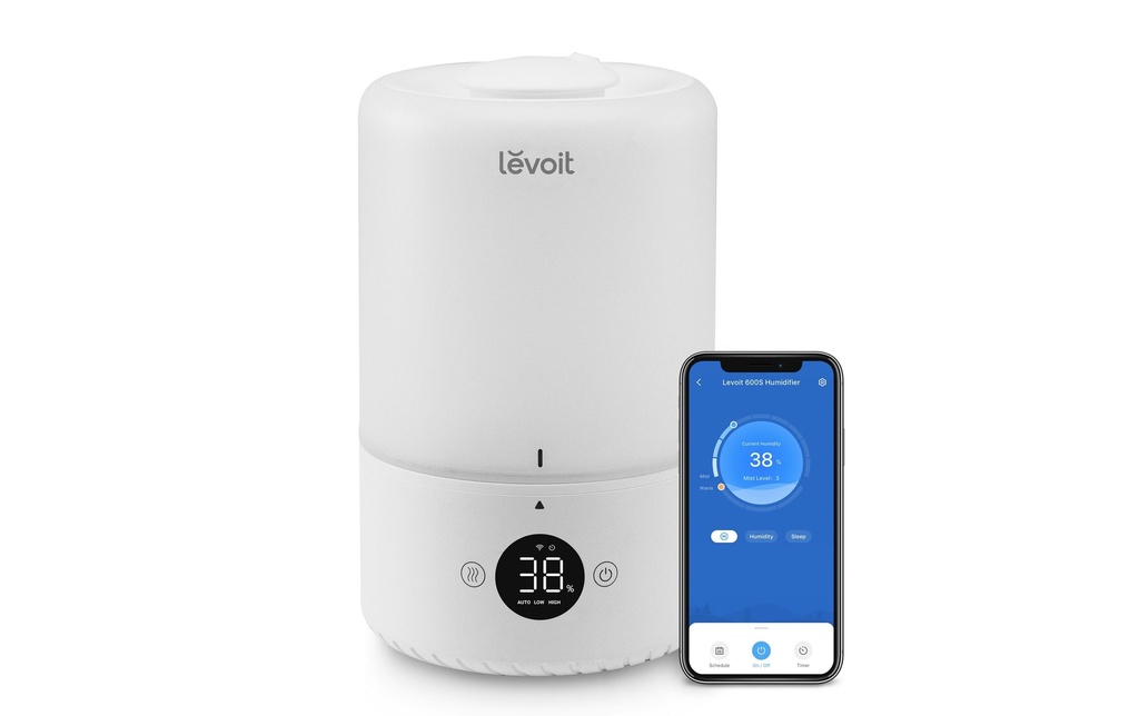 Levoit Humidificateurs d’air à ultrasons Dual 200S Smart Top-Fill 27 m²