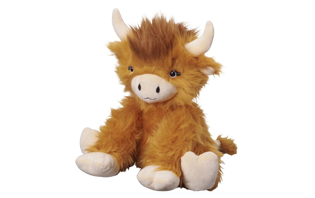 Bauer Peluche Vache Highland 25 cm Brun