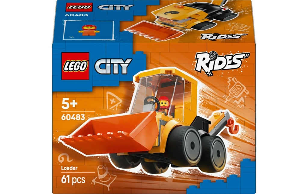 LEGO® City Véhicules – La chargeuse de chantier 60483