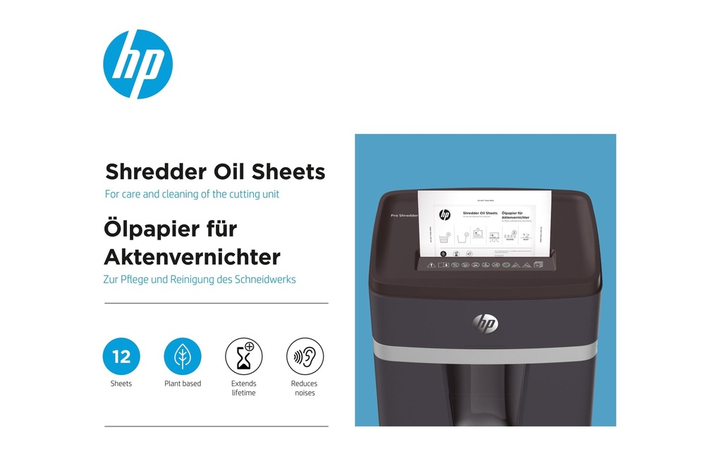 HP Papier huilé pour déchiqueteuse de documents A5 12 Pièce/s