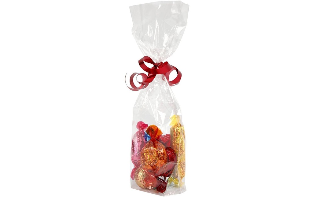 Creativ Company Sac transparent 9 cm x 22.5 cm, avec fond, 200 pièces