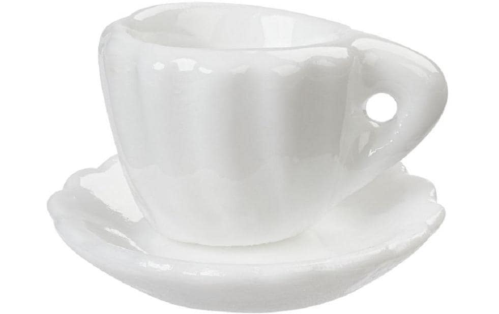 HobbyFun Mini ustensiles Tasse à café Blanc